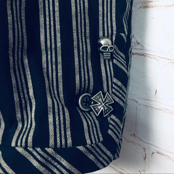 ☠️ Sarcastic Spine Pinstripe Blazer ☠️ - Picture 10 of 16